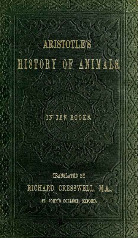 Cover of the audiobook “Aristotle's History of Animals”
