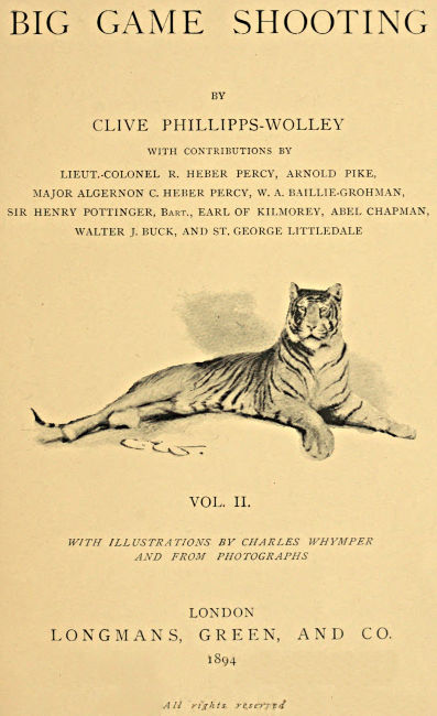 Cover of the audiobook “Big Game Shooting, volume 2 (of 2)”