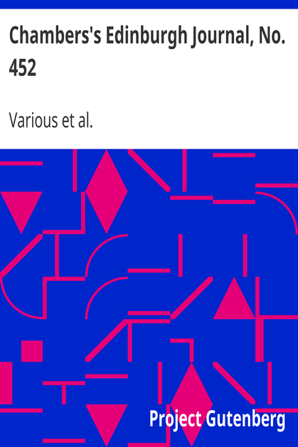 Cover of the audiobook “Chambers's Edinburgh Journal, No. 452”