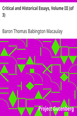 Cover of the audiobook “Critical and Historical Essays, Volume III (of 3)”