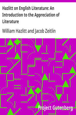 Cover of the audiobook “Hazlitt on English Literature: An Introduction to the Appreciation of Literature”