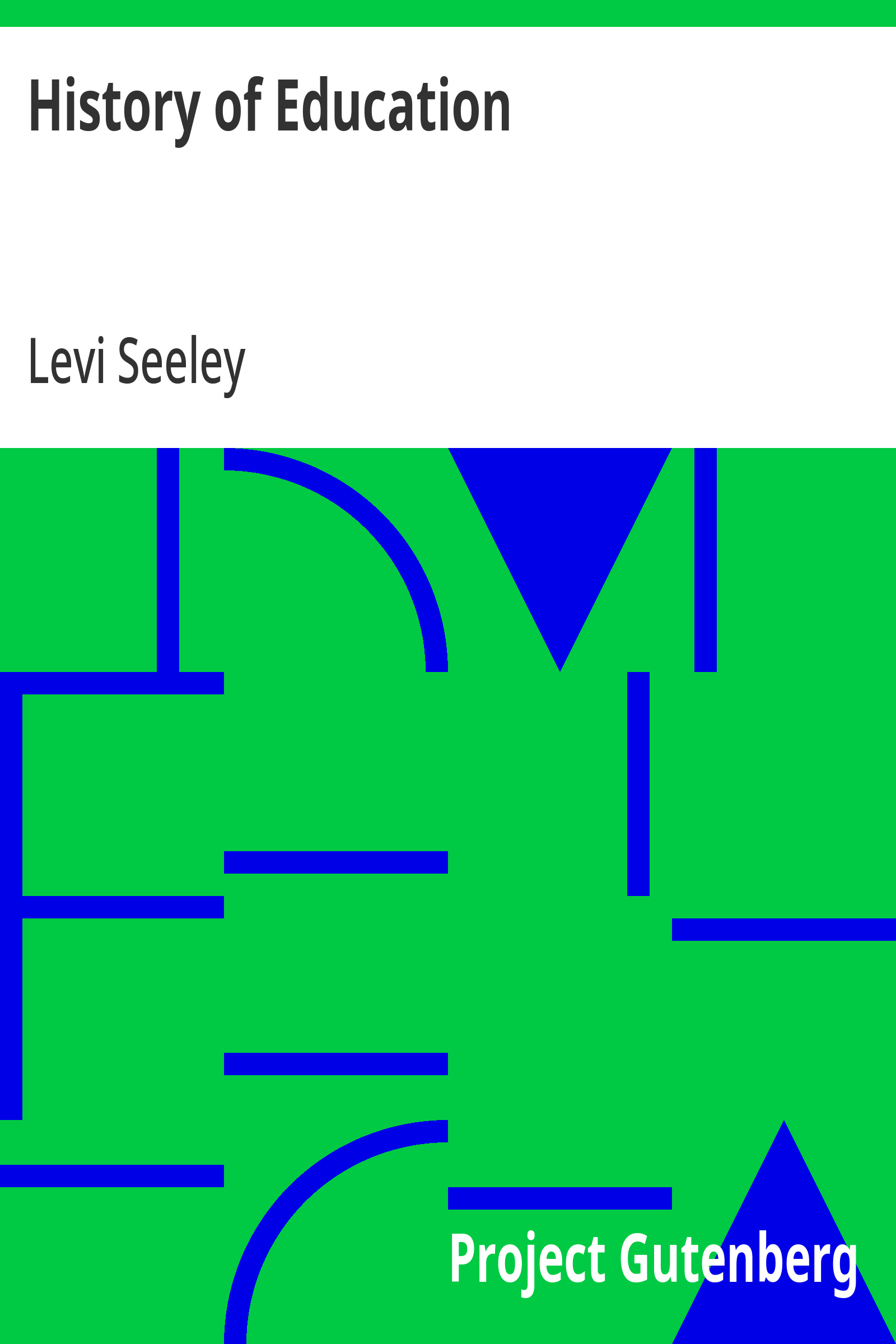Cover of the audiobook “History of Education”
