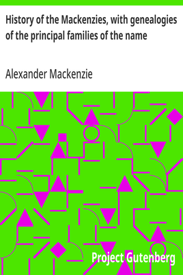 Cover of the audiobook “History of the Mackenzies, with genealogies of the principal families of the name”