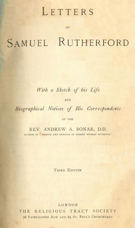 Cover of the audiobook “Letters of Samuel Rutherford”