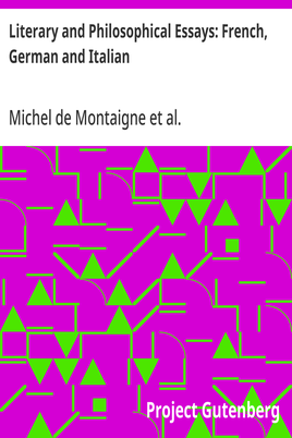 Cover of the audiobook “Literary and Philosophical Essays: French, German and Italian”