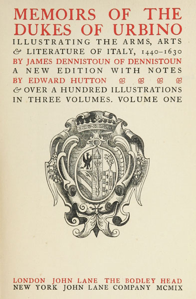 Cover of the audiobook “Memoirs of the Dukes of Urbino, Volume 1 (of 3)”
