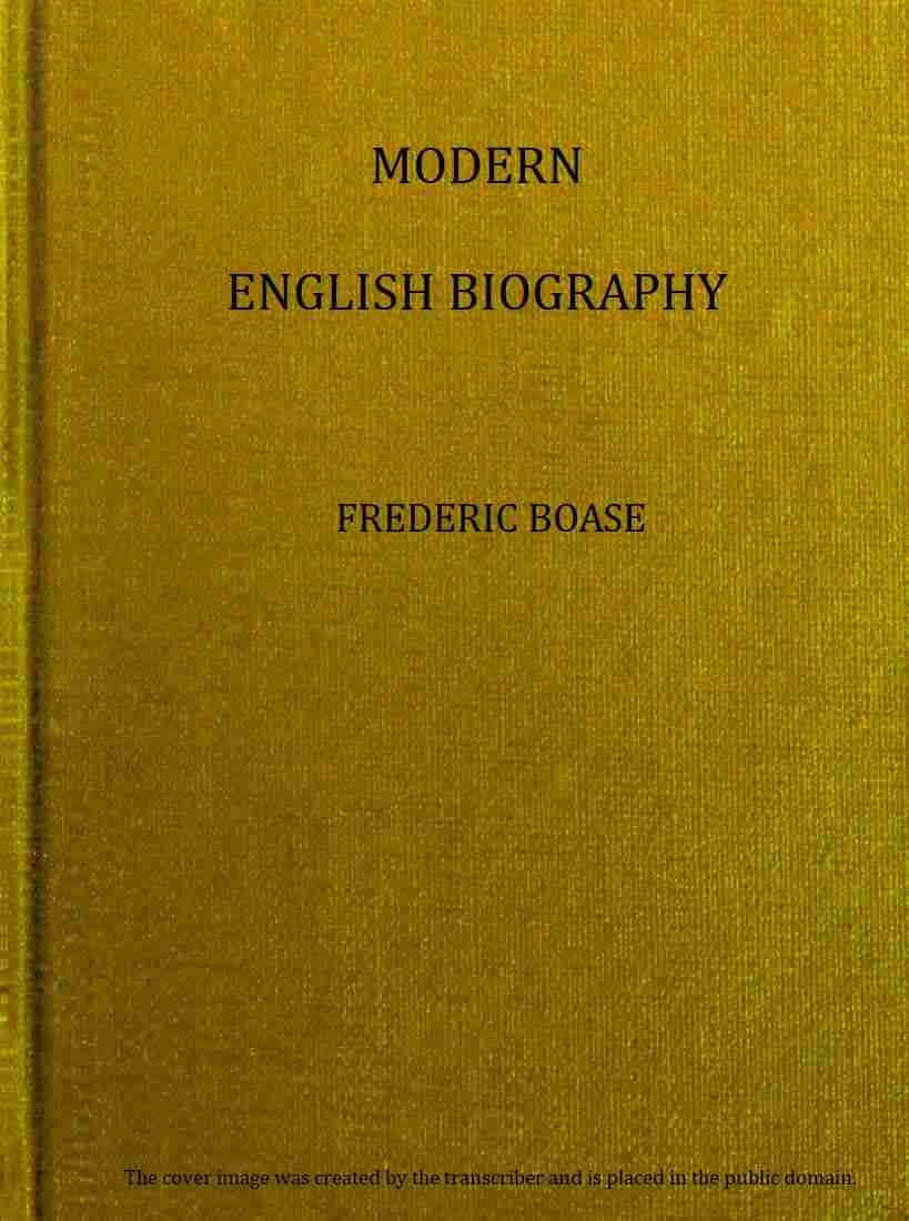Cover of the audiobook “Modern English biography, volume 2 (of 4), I-Q”