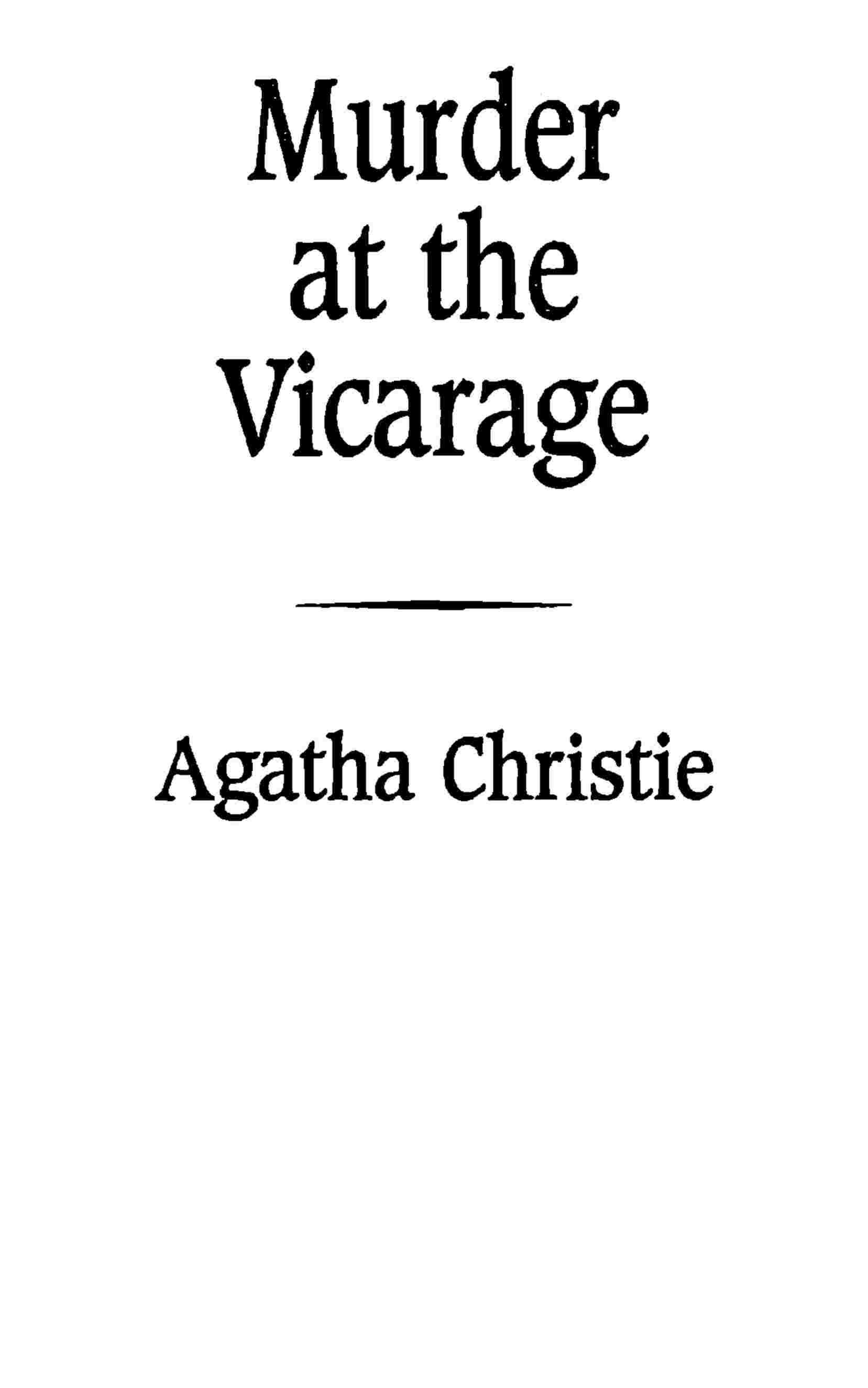Cover of the audiobook “Murder at the vicarage”