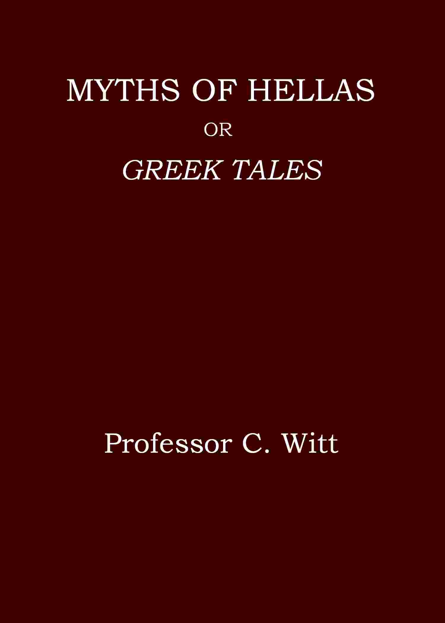 Cover of the audiobook “Myths of Hellas : or, Greek tales”
