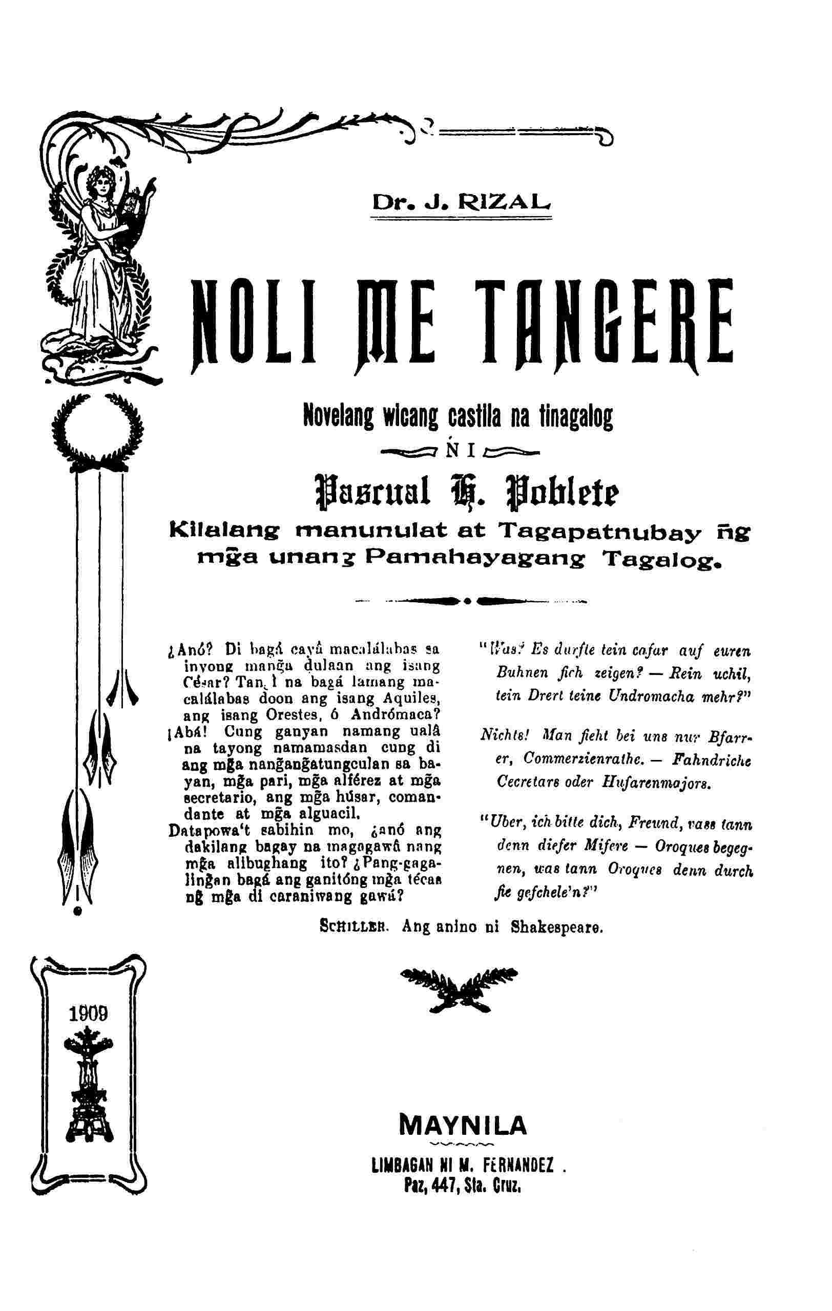 Cover of the audiobook “Noli Me Tangere”
