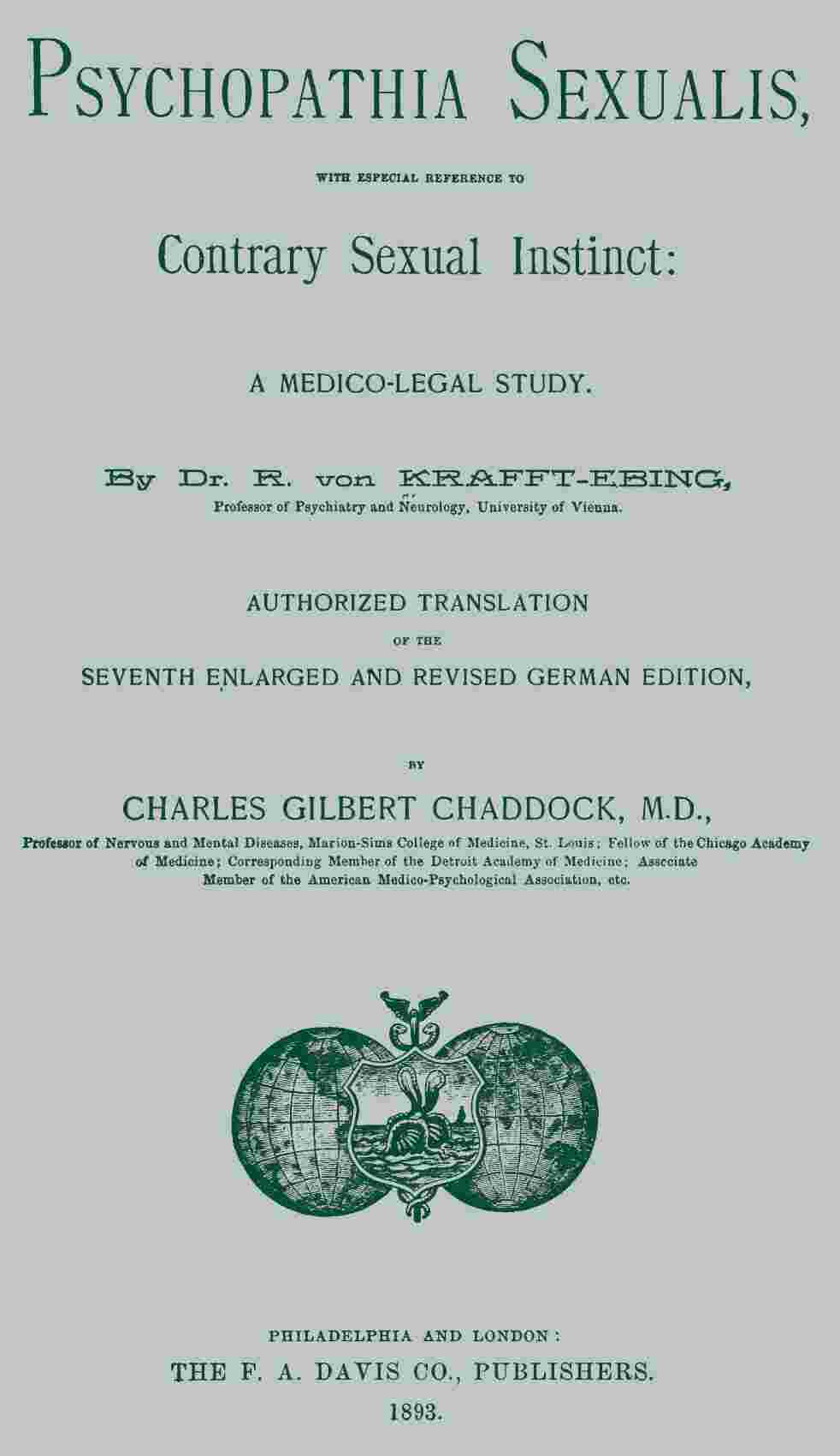 Cover of the audiobook “Psychopathia sexualis: With especial reference to contrary sexual instinct”