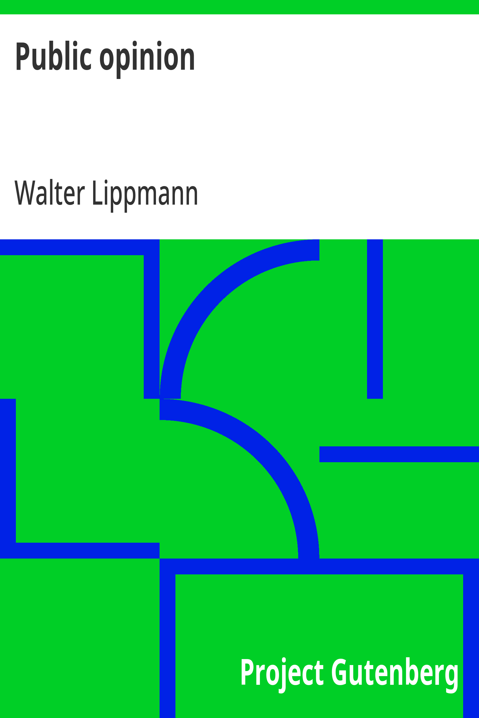 Cover of the audiobook “Public opinion”