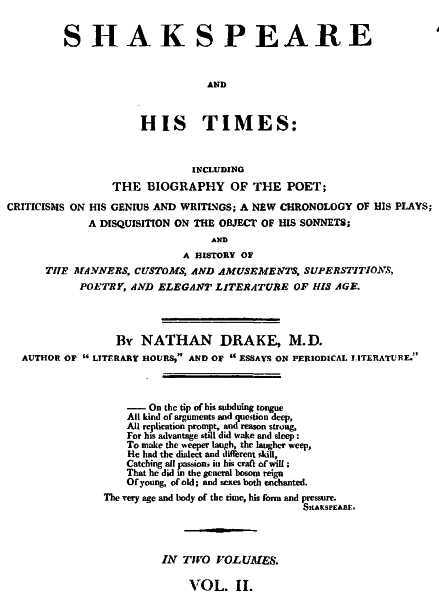 Cover of the audiobook “Shakspeare and His Times [Vol. 2 of 2]”