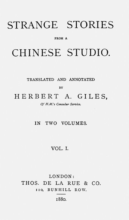 Cover of the audiobook “Strange Stories from a Chinese Studio, Vol. 1 (of 2)”