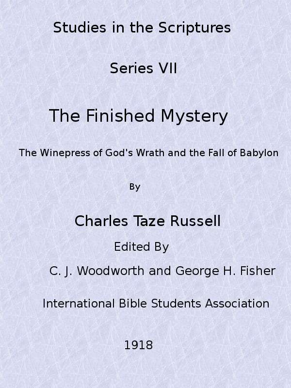 Cover of the audiobook “Studies in the Scriptures, Volume 7: The Finished Mystery”