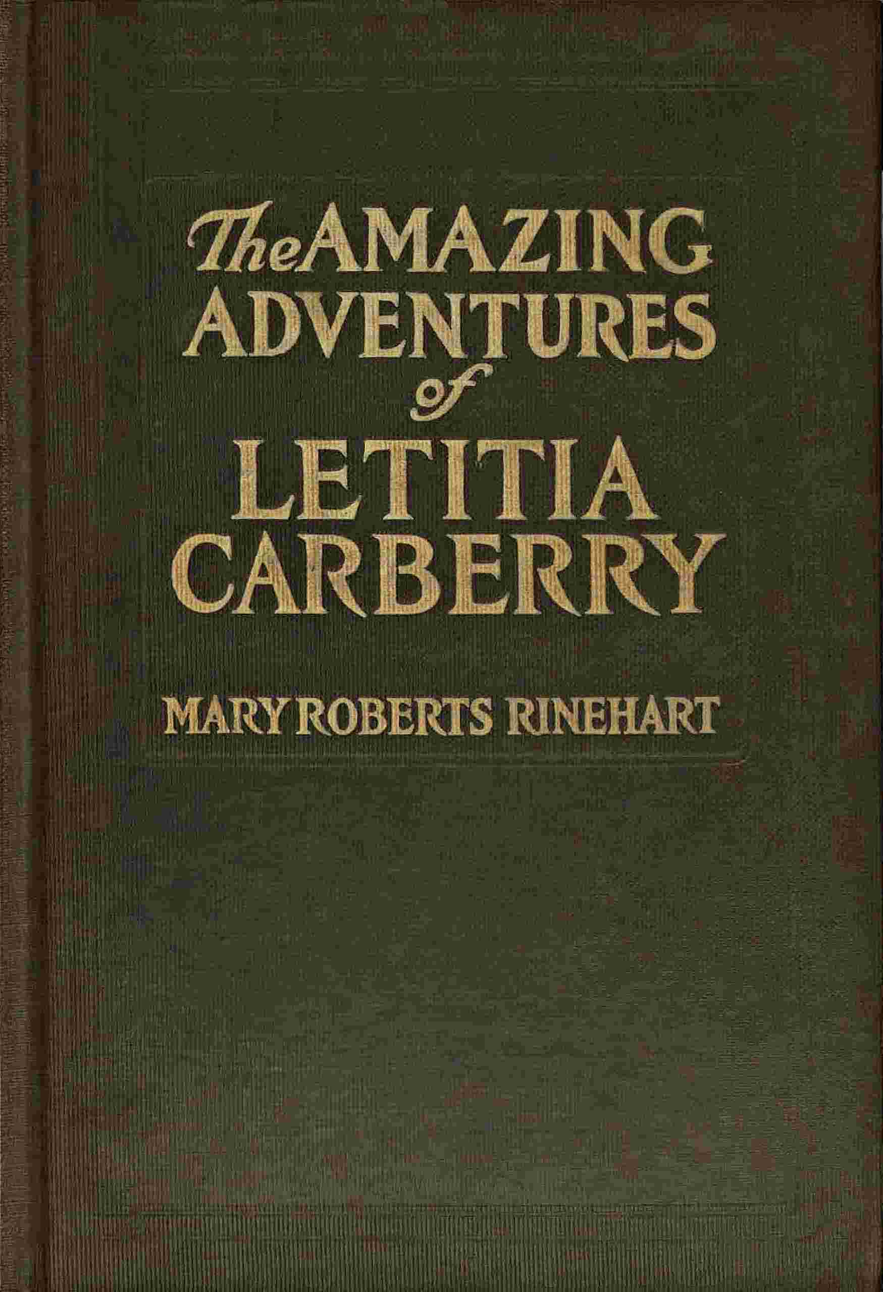 Cover of the audiobook “The amazing adventures of Letitia Carberry”