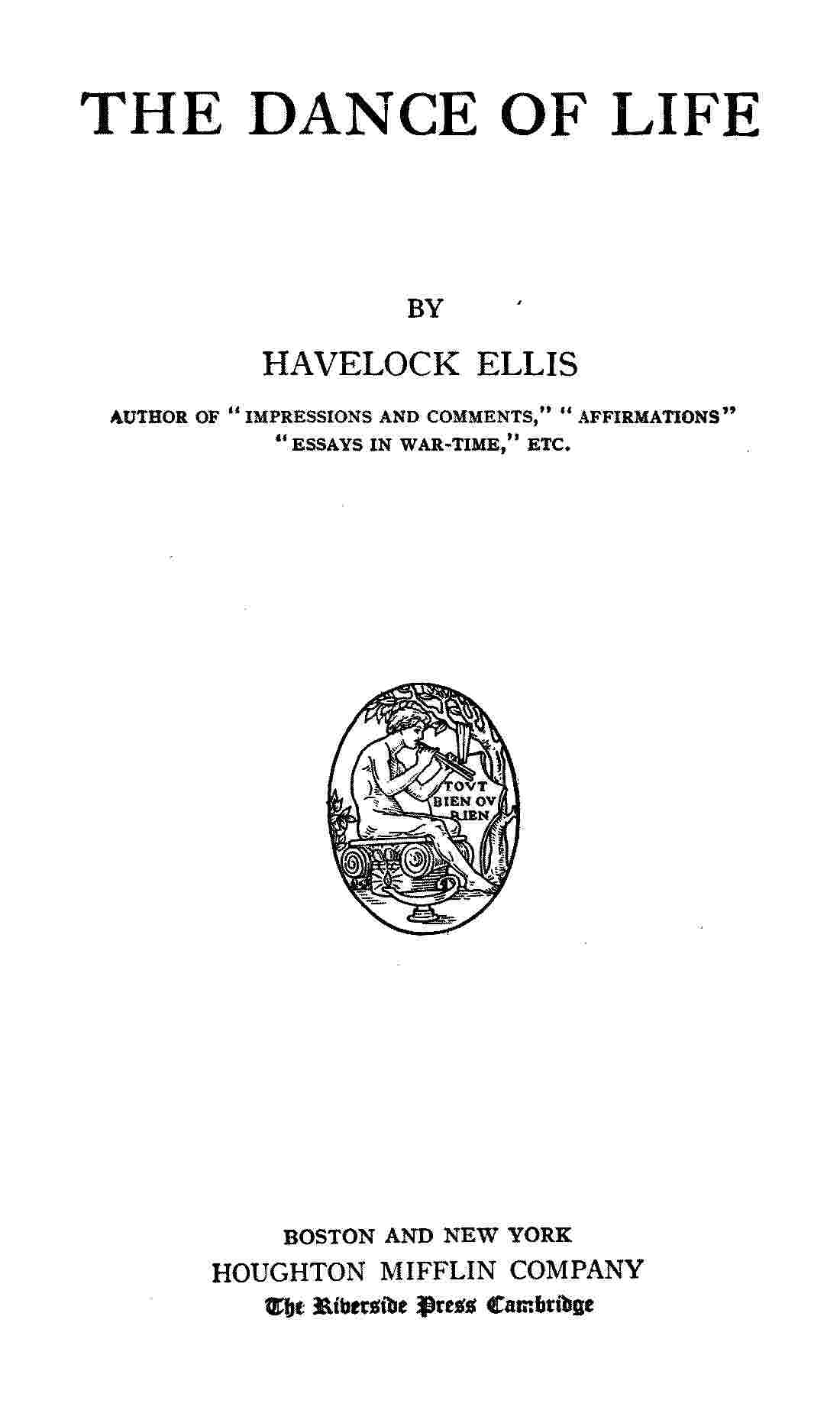 Cover of the audiobook “The Dance of Life”