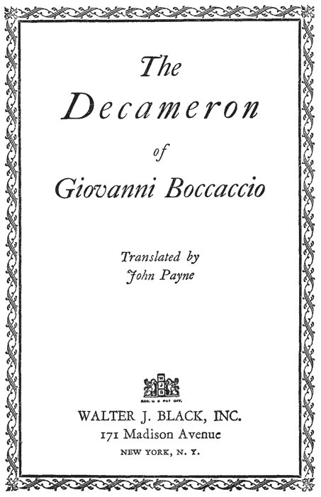 Cover of the audiobook “The Decameron of Giovanni Boccaccio”