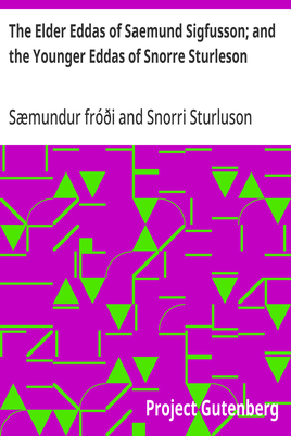 Cover of the audiobook “The Elder Eddas of Saemund Sigfusson; and the Younger Eddas of Snorre Sturleson”