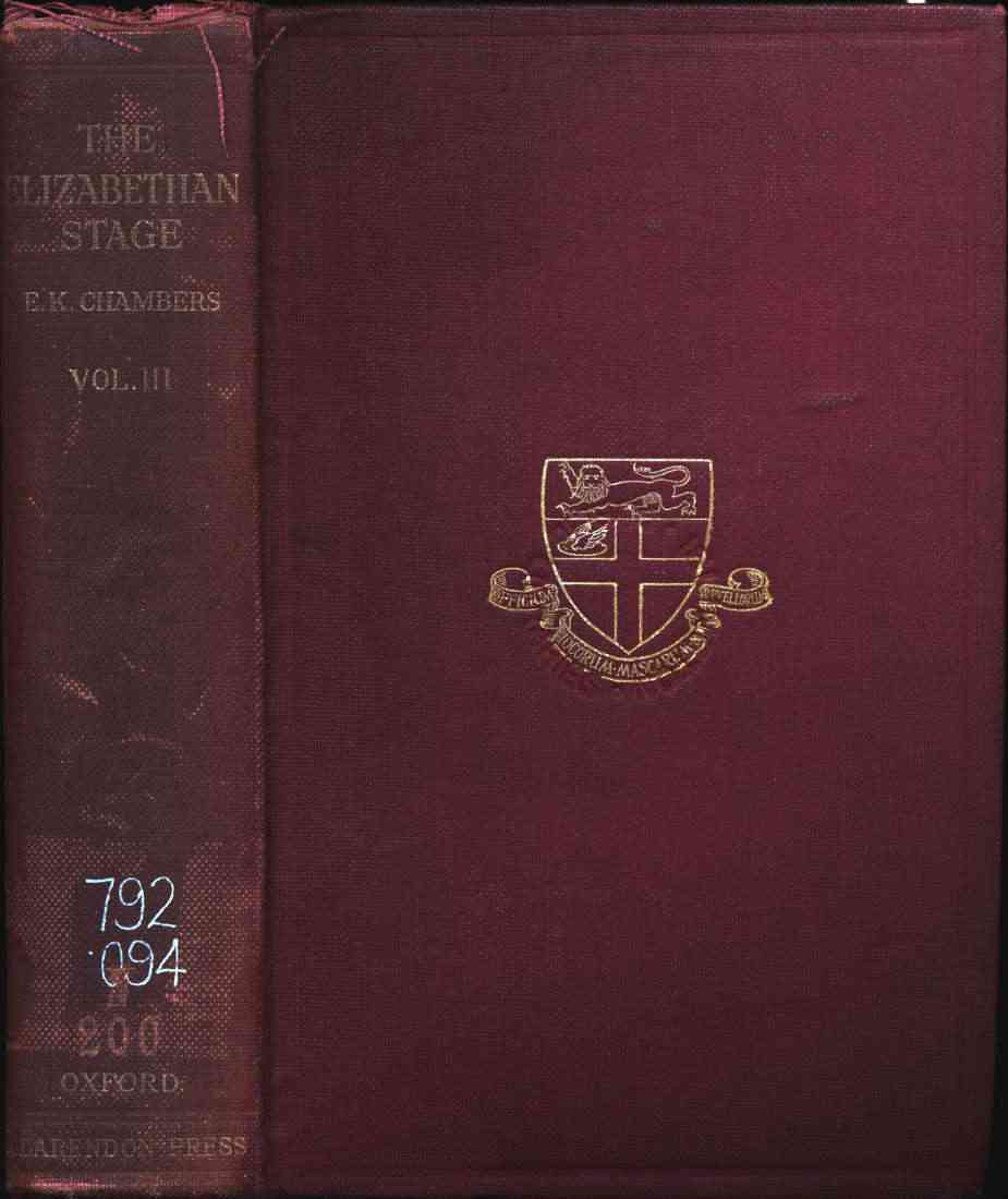 Cover of the audiobook “The Elizabethan Stage, Vol. 3”