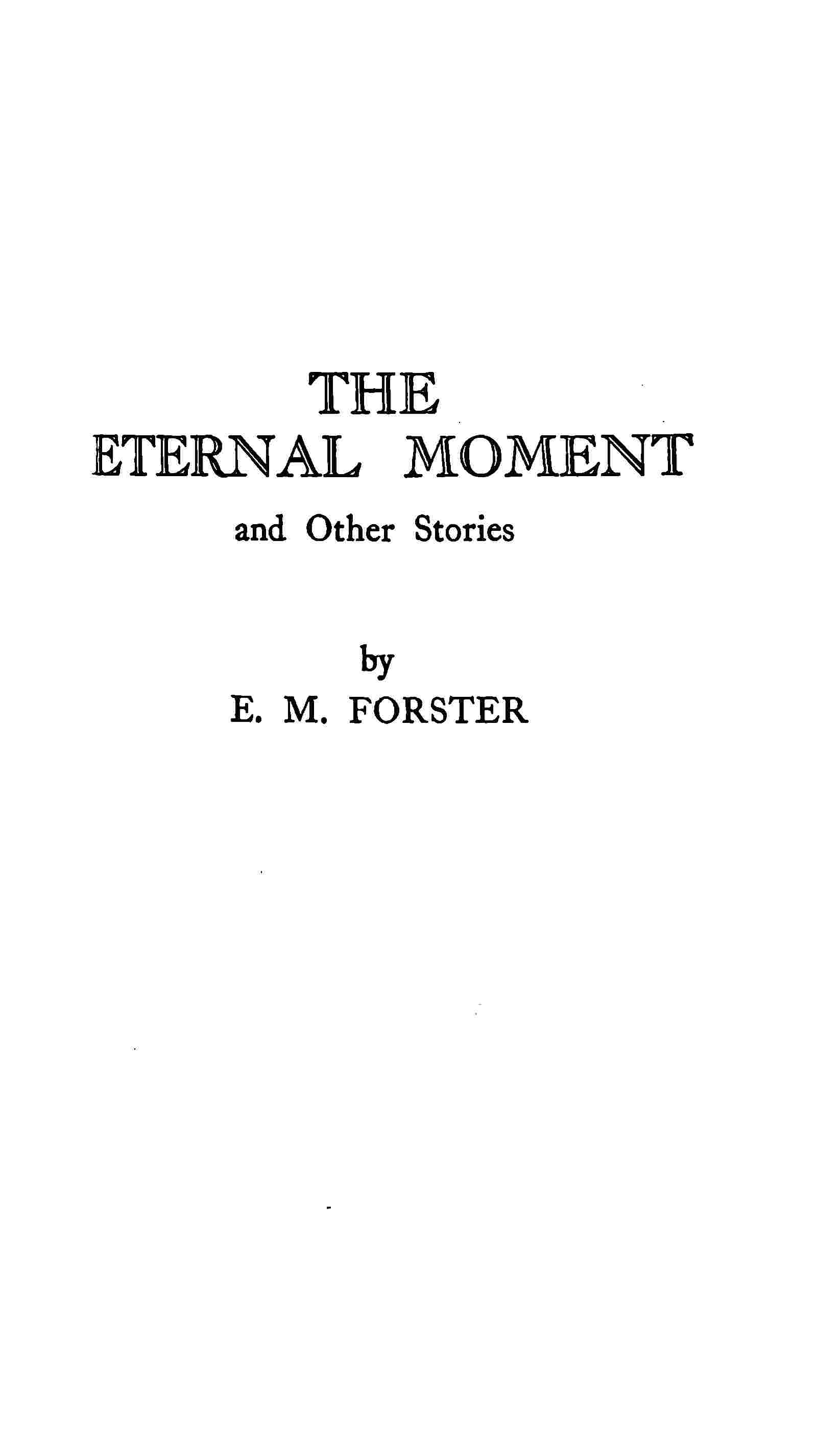 Cover of the audiobook “The eternal moment, and other stories”