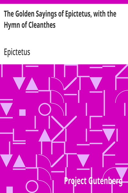 Cover of the audiobook “The Golden Sayings of Epictetus, with the Hymn of Cleanthes”
