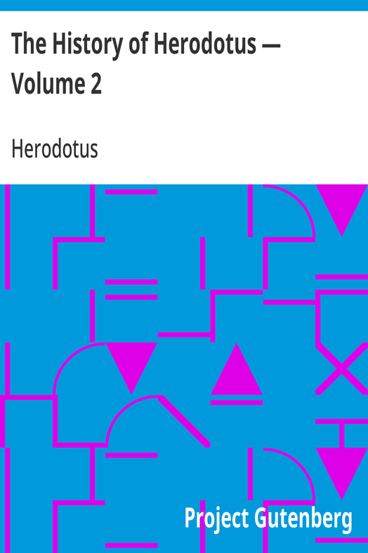 Cover of the audiobook “The History of Herodotus — Volume 2”