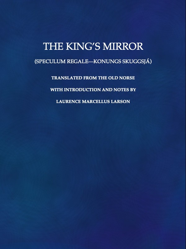 Cover of the audiobook “The King's Mirror (Speculum regale-Konungs skuggsjá)”