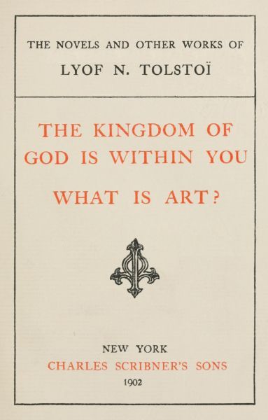 Cover of the audiobook “The Kingdom of God is Within You; What is Art?”