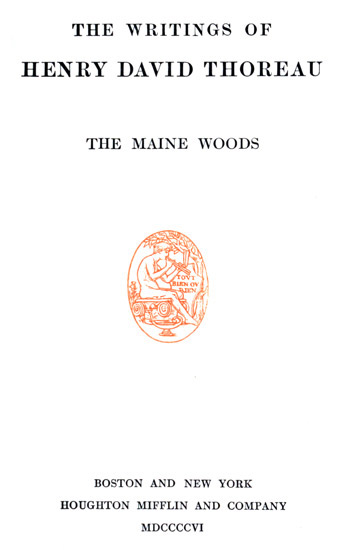 Cover of the audiobook “The Maine Woods”