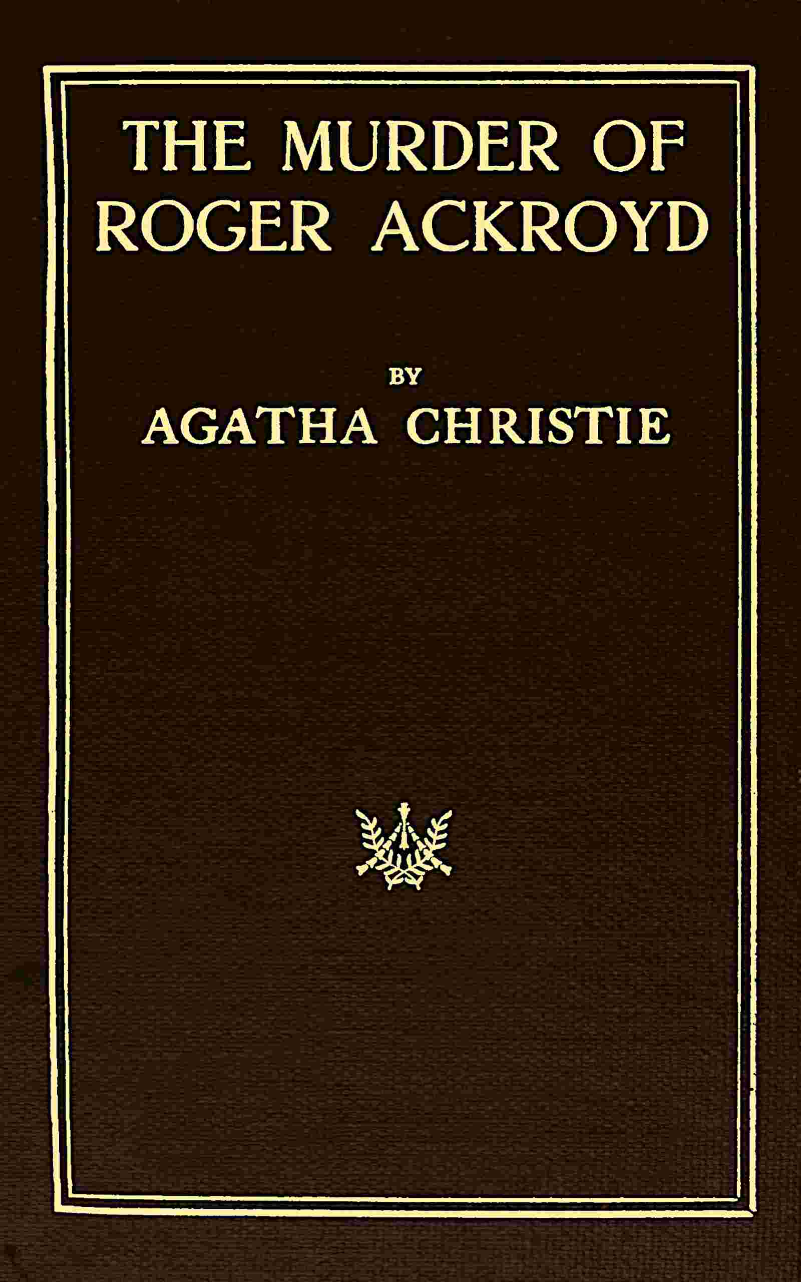 Cover of the audiobook “The murder of Roger Ackroyd”