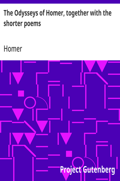 Cover of the audiobook “The Odysseys of Homer, together with the shorter poems”