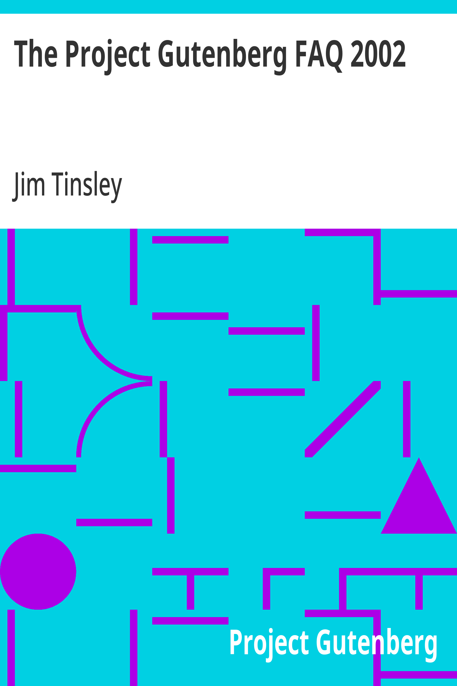 Cover of the audiobook “The Project Gutenberg FAQ 2002”