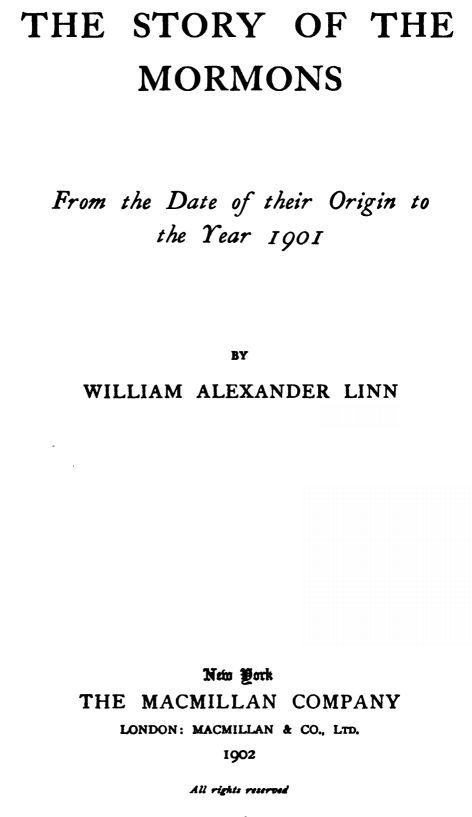 Cover of the audiobook “The Story of the Mormons, from the Date of Their Origin to the Year 1901”
