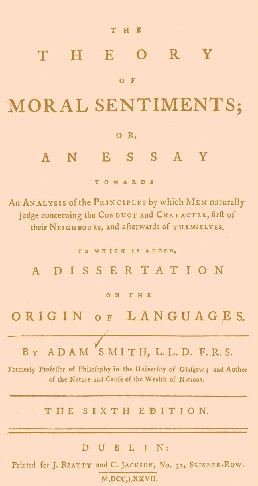 Cover of the audiobook “The Theory of Moral Sentiments”