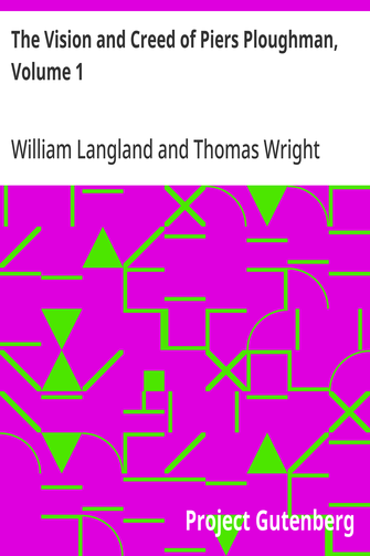 Cover of the audiobook “The Vision and Creed of Piers Ploughman, Volume 1”