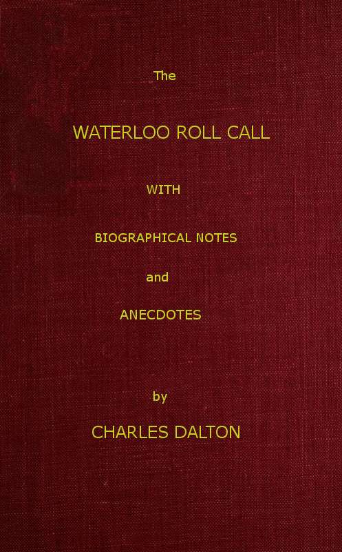 Cover of the audiobook “The Waterloo Roll Call”