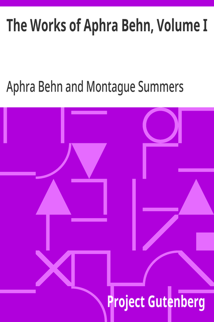 Cover of the audiobook “The Works of Aphra Behn, Volume I”