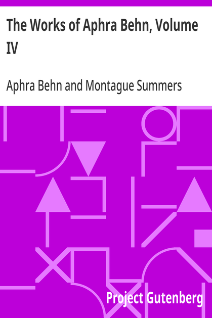 Cover of the audiobook “The Works of Aphra Behn, Volume IV”