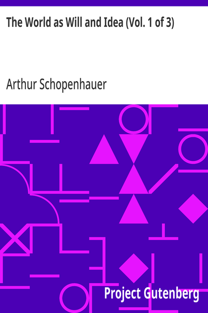 Cover of the audiobook “The World as Will and Idea (Vol. 1 of 3)”