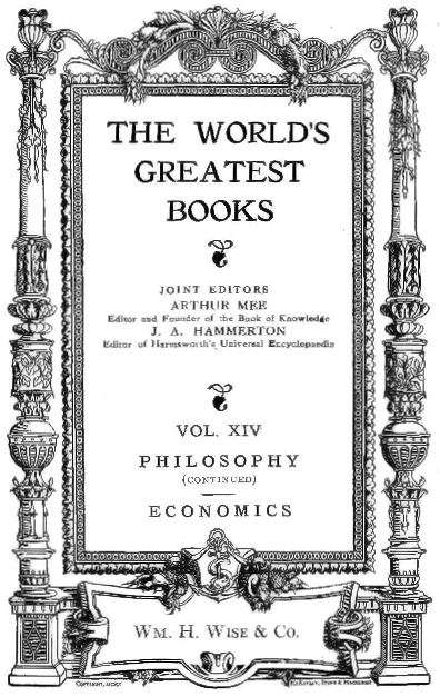 Cover of the audiobook “The World's Greatest Books — Volume 14 — Philosophy and Economics”