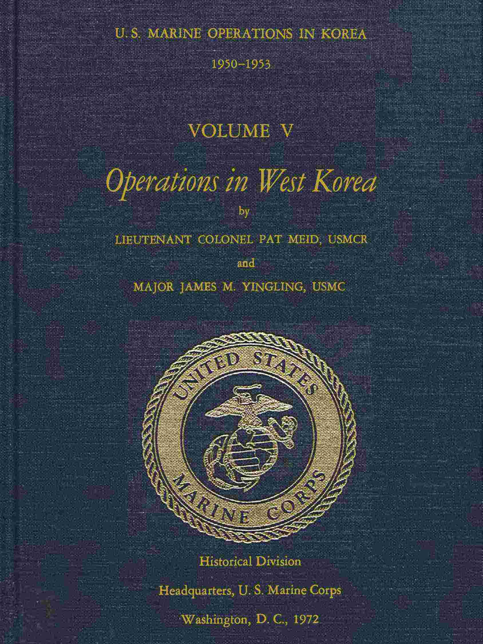 Cover of the audiobook “U.S. Marine Operations in Korea, 1950-1953, Volume 5 (of 5)”