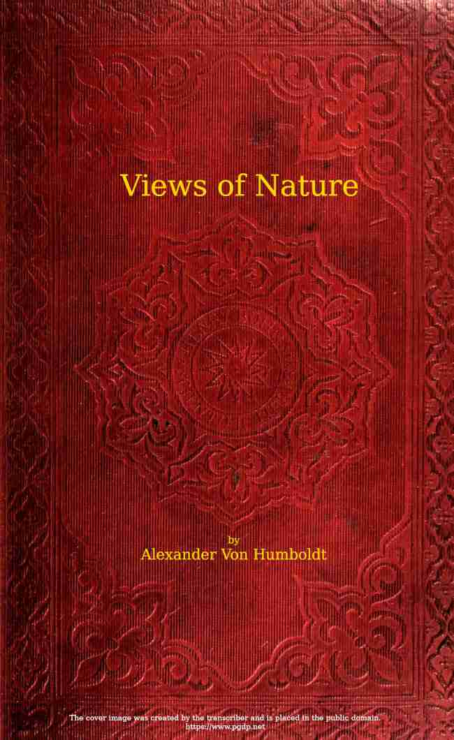 Cover of the audiobook “Views of nature: or Contemplations on the sublime phenomena of creation”