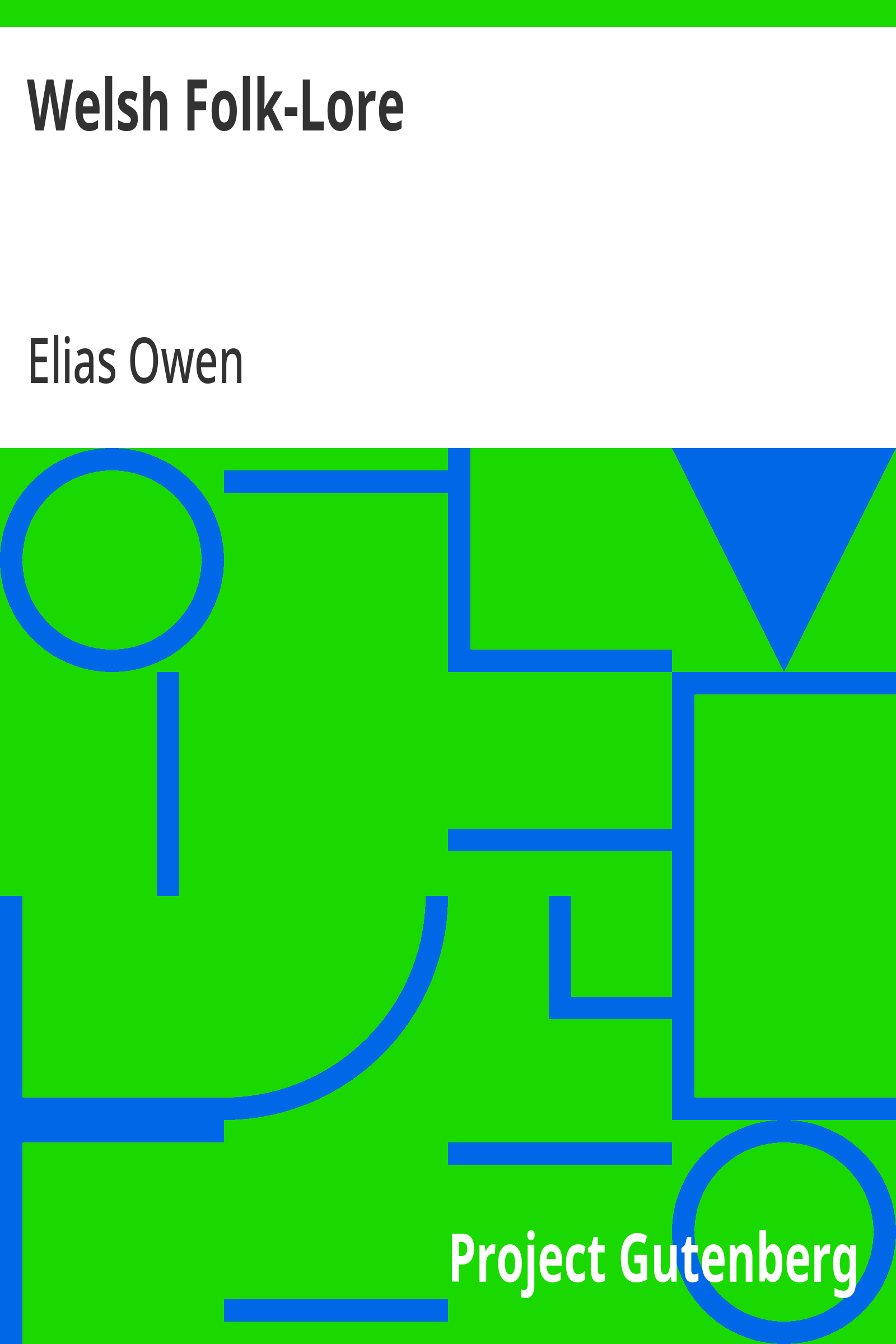 Cover of the audiobook “Welsh Folk-Lore”