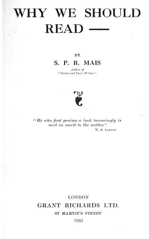 Cover of the audiobook “Why we should read--”