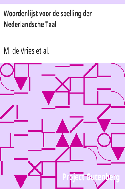 Cover of the audiobook “Woordenlijst voor de spelling der Nederlandsche Taal”